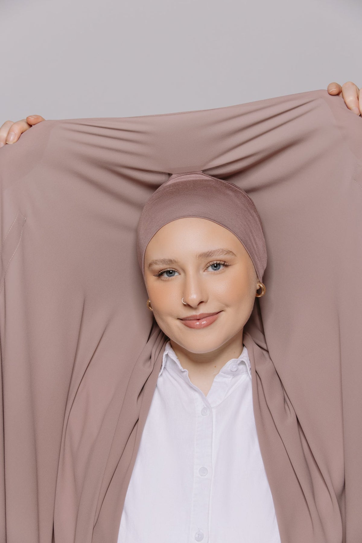 Mina — Instant Chiffon Hijab with Built-in Magnets