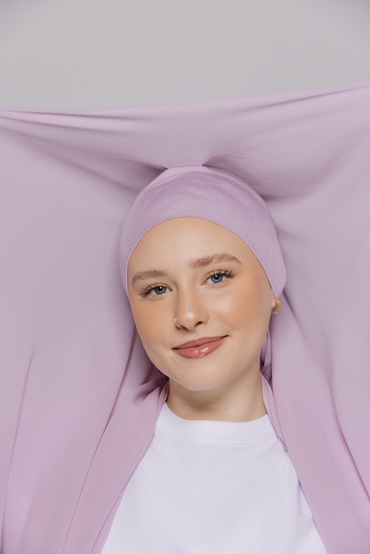 Wisteria — Instant Crinkle Chiffon Hijab with Built-in Magnets