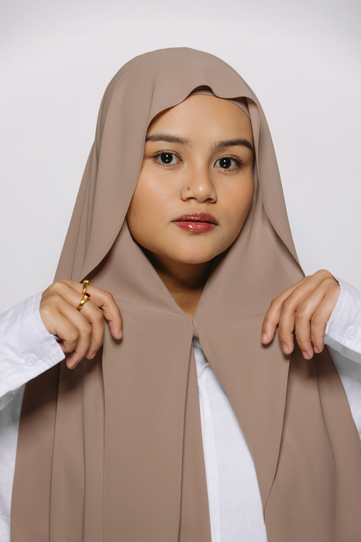 Praline — Instant Chiffon Hijab with Built-in Magnets