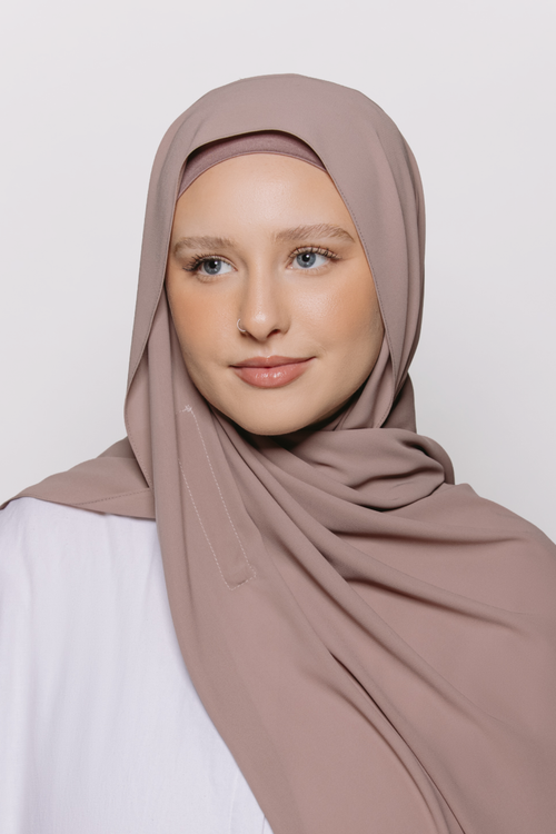 Mina — Instant Chiffon Hijab with Built-in Magnets