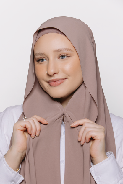 Mina — Instant Chiffon Hijab with Built-in Magnets